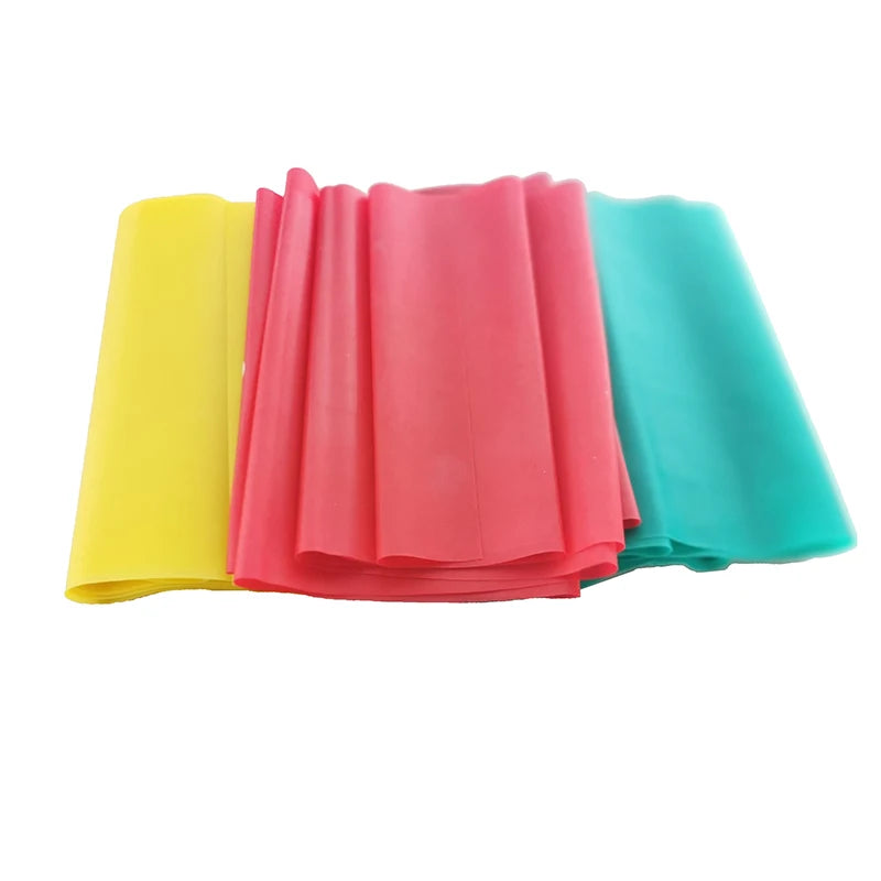 Light 1.8M Custom logo Home Gym Exercise Elastic Bands Fitness Flat Yoga Stretch Resistance Bands Long Latex Theraband