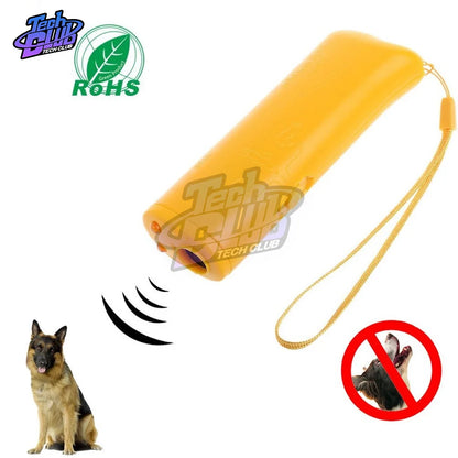 3 in 1 Dog Anti Barking Device Ultrasonic Dog Repeller Stop Bark Control Training Supplies With LED Flashlight