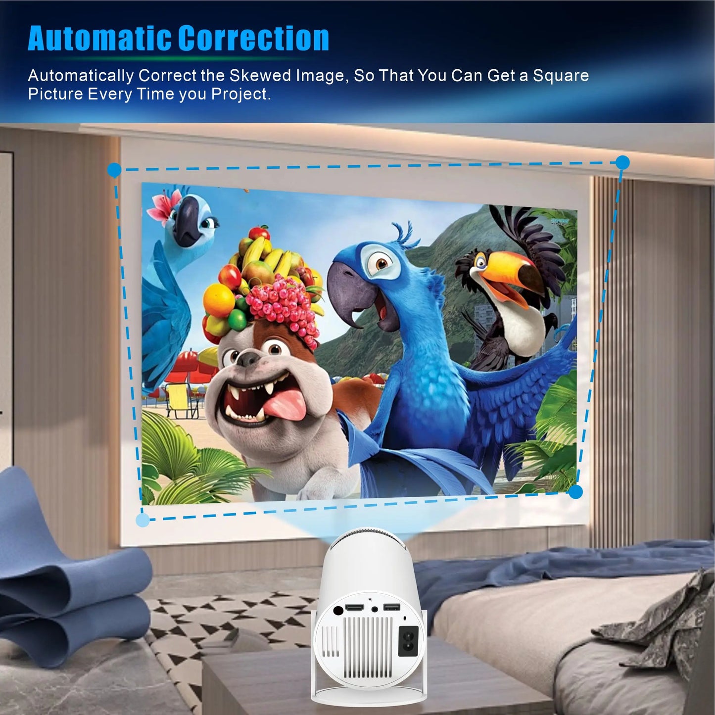 Short 3d Cinema Pocket Video Rechargeable Theater  7000 Model Wifi Android Mobile Projector Laser 4k