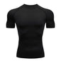 Sport T Shirt Men Quick Dry Short Sleeve Sport Tee Tops Gym Fitness Compression Shirt Training Running T-Shirt Men Rashgard