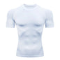 Sport T Shirt Men Quick Dry Short Sleeve Sport Tee Tops Gym Fitness Compression Shirt Training Running T-Shirt Men Rashgard
