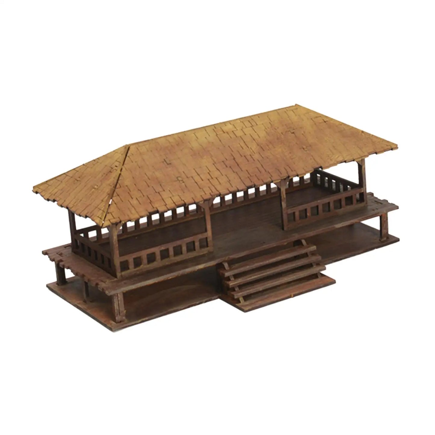 Wooden Model Kits House, 1/72 Building Model House Miniature House, 1/72 House Model Kits DIY Scene Layout, Scenery Layout