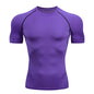 Sport T Shirt Men Quick Dry Short Sleeve Sport Tee Tops Gym Fitness Compression Shirt Training Running T-Shirt Men Rashgard