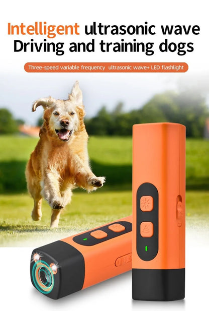 Portable Anti-Barking Dog Bark Deterrent Device 40KHz Professional Bark Control Rechargeable Compact Bark Shield Indoor Outdoor
