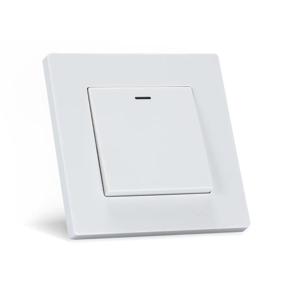 European standard 86*86mm rocker switch PC panel LED light switch One switch single control double control wall switch CE Rohs