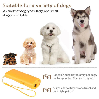 Pet Dog Repeller Anti Barking Stop Bark Training Device Trainer LED Ultrasonic Anti Barking Ultrasonic Without Battery dog