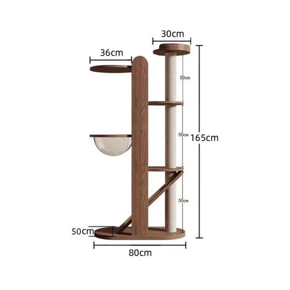 Cat Climbing Frame, Pet Villa, Integrated Cat Tree, Pet Space Capsule, Cat Scratching Post, Household Pet Jumping Platform