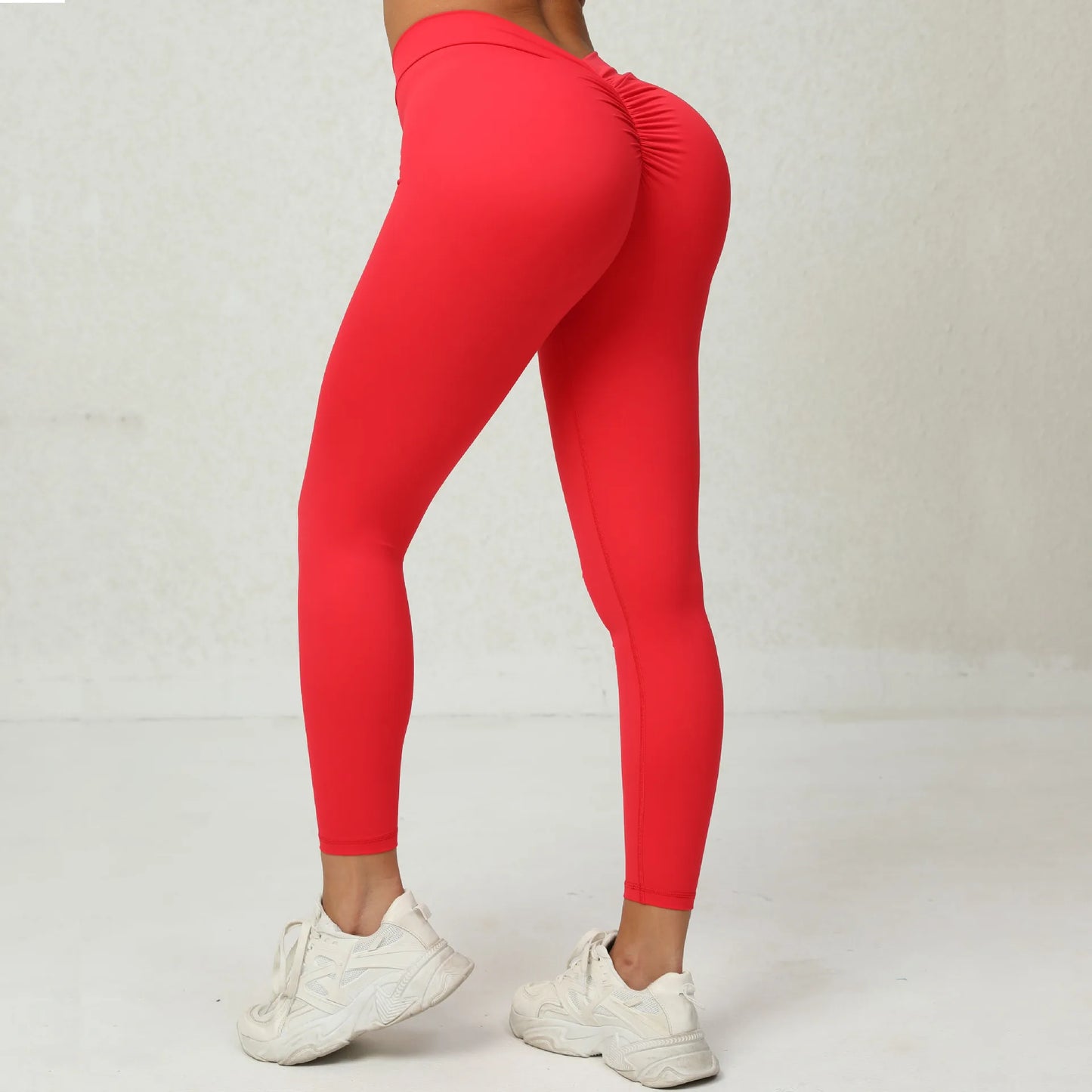 Yoga Pants Women V Back Leggings High Waist Gym Pants Female Push Up Sport Fitness Joggings Workout Scrunch Butt Sports Leggings