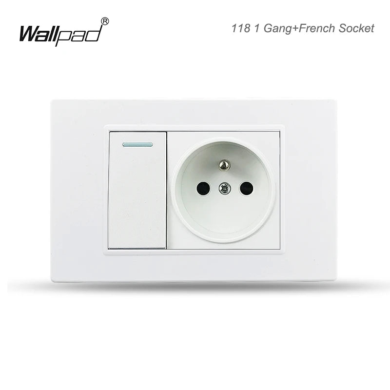 118 PC 1 2 3 4 Gang Push On Off 2 3 Way Wall Switch Wallpad White Fireproof Plastic Panel US Brazil IT IL EU Light Interruptor