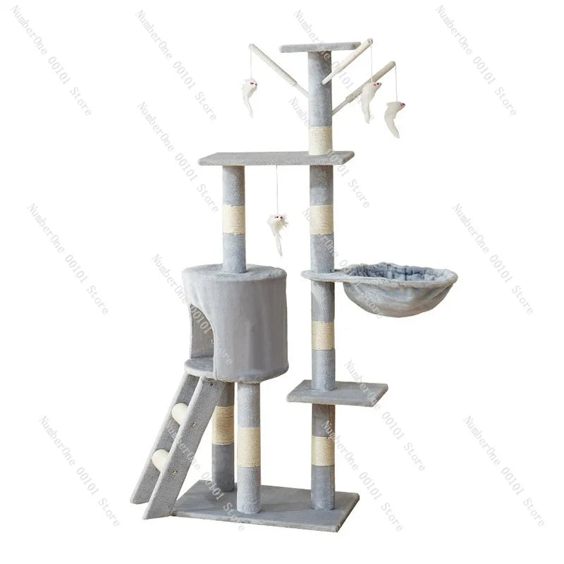 Factory Direct Cat Climbing Frame, Multi-layer Space-Saving Cat Tree, Easy One-Piece Delivery, Four Seasons Use