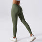 Yoga Pants Back V-Waist Fitness Hip Lift Honey Peach Hip Sports Tights No Awkwardness Thread Warp Hip Long Pants