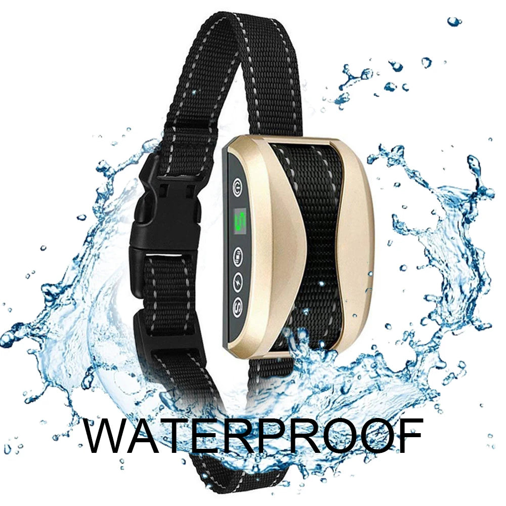 Dog Collar Anti Bark Control proof Rechargeable Anti Barking For Dogs Training Collars