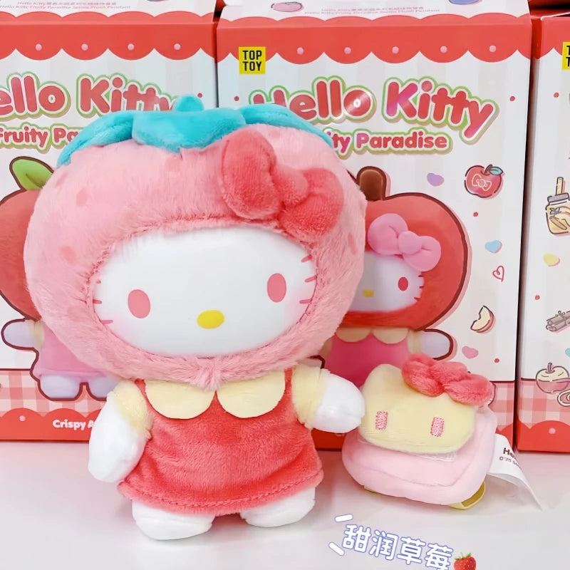 Genuine Hellokitty Fruity Paradise Series Blind Box Cute Vinyl Bag Pendant Doll Tide Play Toy Mystery Box Kids Birthday Gift