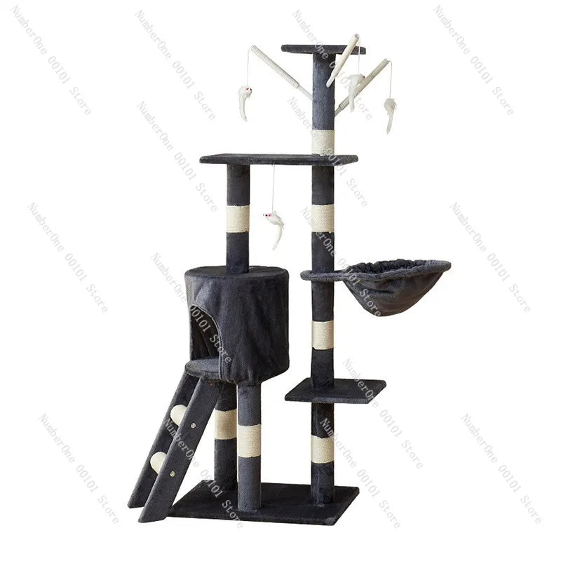 Factory Direct Cat Climbing Frame, Multi-layer Space-Saving Cat Tree, Easy One-Piece Delivery, Four Seasons Use