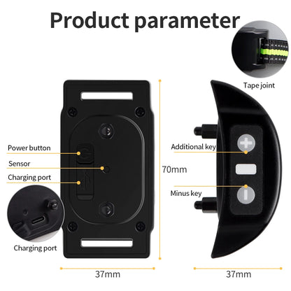 Dog Auto Anti-Bark Collar USB Rechargeable Training Collars Safety Static Shock Humane Electric Anti Bark Collars Pet Supplies