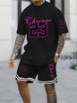 The popular digital sportswear men's set for summer 2025 is casual sporty breathable and lightweight