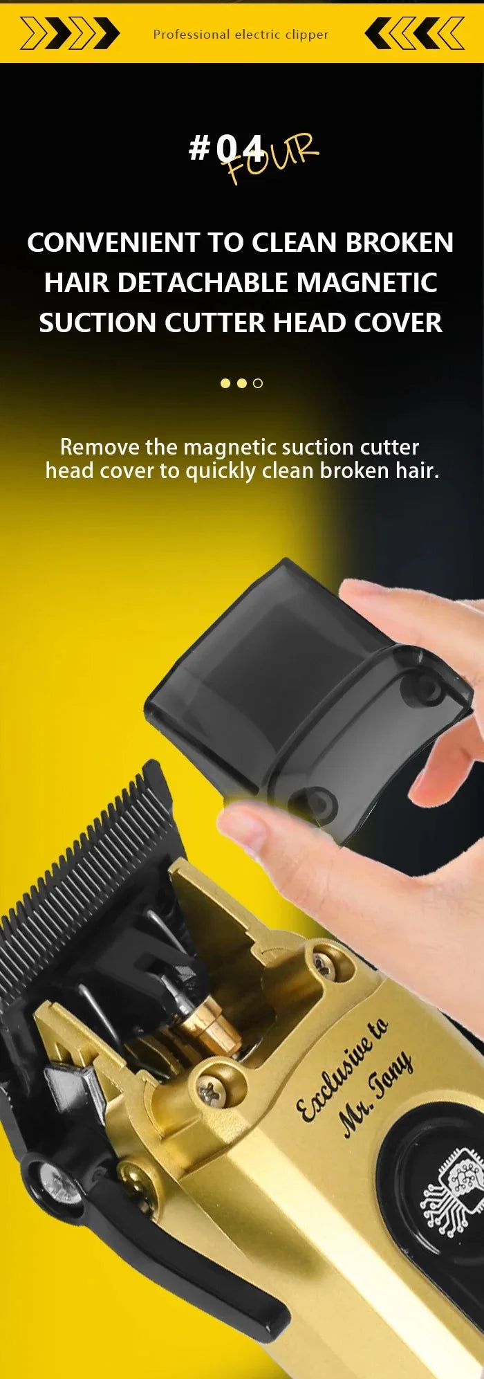 Kemei Professional Brushless Motor Hair Clippers 11500RPM Cordless Barber Electric Hair Trimmer DLC-Blade Hair Cutting Machine