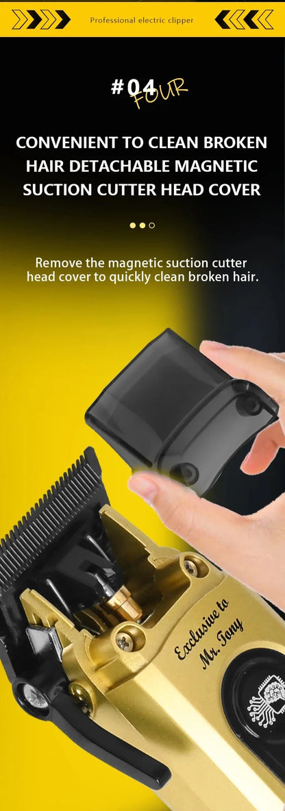 Kemei Professional Brushless Motor Hair Clippers 11500RPM Cordless Barber Electric Hair Trimmer DLC-Blade Hair Cutting Machine