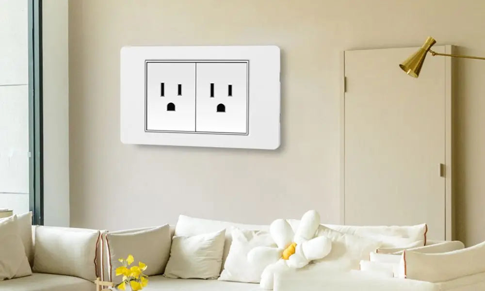 118 type black and white gray PC glass panel, USA, Mexico, Canada Led keyboard wall lamp switch 1/2/3/4Gang, home, hotel, office