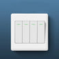 Wall Switches 1/2/3/4 Gang 1Way Button Wall Light Switch Panel On / Off Push Buttons with LED Lamp Home Accessories