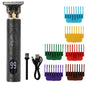 T9 LCD Electric Hairdresser Oil Shaving Head Electric Pusher Carving Electric Pusher Clipper Hair Precision Trimmer for Men Care
