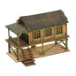 Wooden Model Kits House, 1/72 Building Model House Miniature House, 1/72 House Model Kits DIY Scene Layout, Scenery Layout