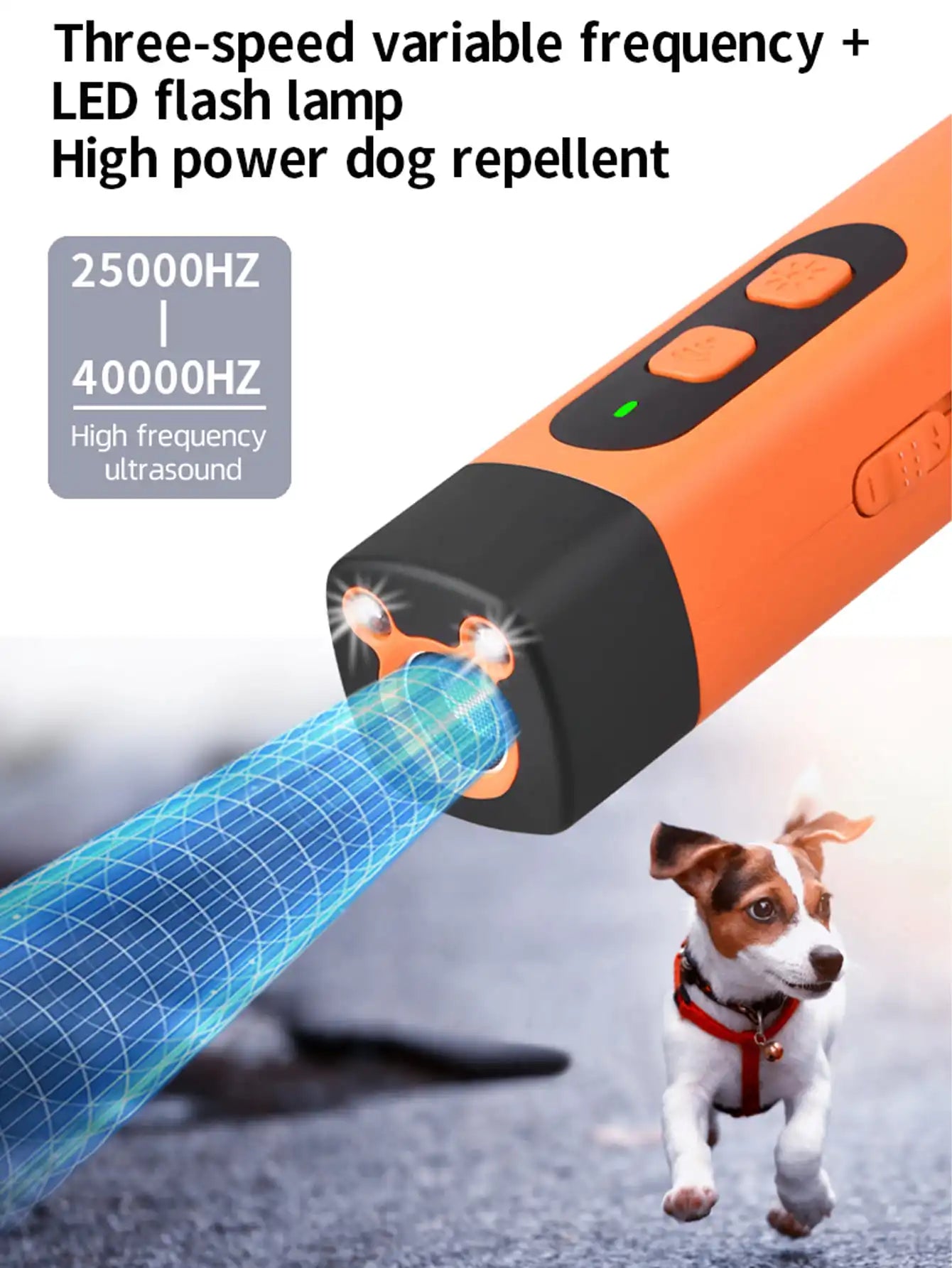 Bark Deterrent Alternative to Bark Collars Professional Anti-Bark Long Range Ultrasonic Tool Alternative to Painful Shock Collar