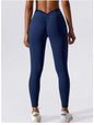 Yoga Pants Back V-Waist Fitness Hip Lift Honey Peach Hip Sports Tights No Awkwardness Thread Warp Hip Long Pants
