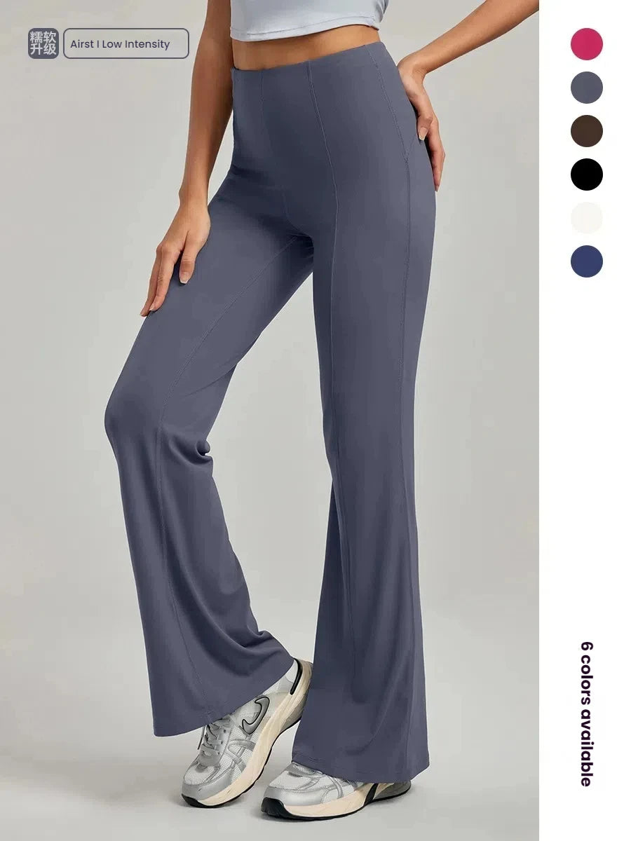 Yoga Pants for Women High Waisted Trousers Butt Lifting Flared Leggings Stretchy Gym Workout Pants  Pilates Woman clothing