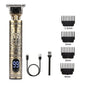 T9 LCD Electric Hairdresser Oil Shaving Head Electric Pusher Carving Electric Pusher Clipper Hair Precision Trimmer for Men Care