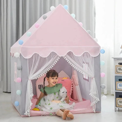Kids Tent Pink Kid Play House Children Indoor Outdoor Toy House Portable Princess House Children Tent Christmas Girl Gifts