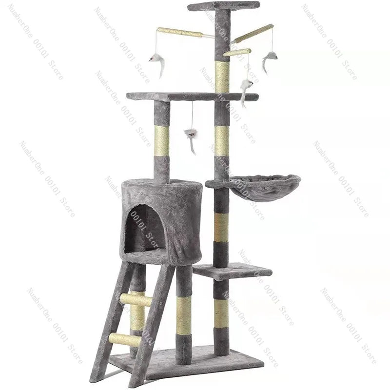Factory Direct Cat Climbing Frame, Multi-layer Space-Saving Cat Tree, Easy One-Piece Delivery, Four Seasons Use