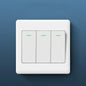1/2/3/4 Gang Wall Switches with Fluorescent Indicator Light 1Way Button On / Off Push Buttons Wall Light Switch Panel 4Styles