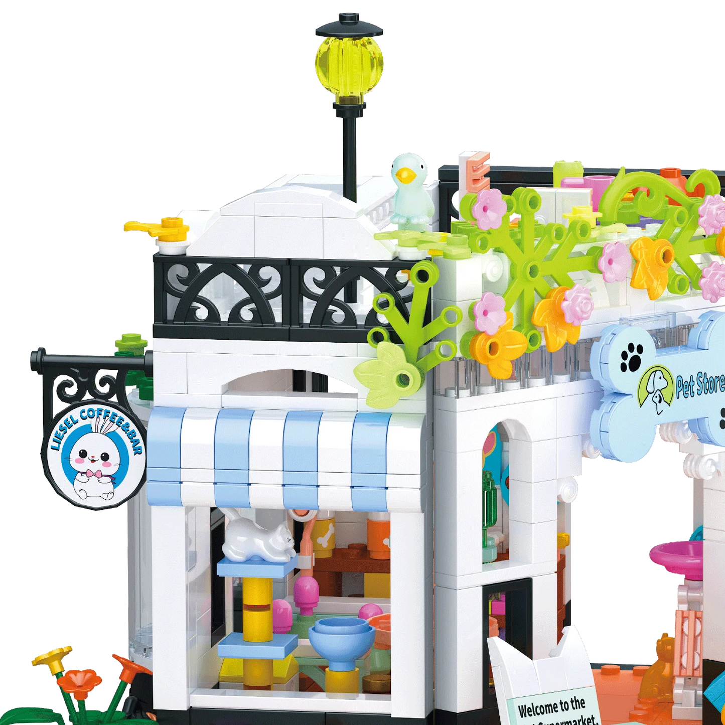 Pet Dog Cat House Building Block Kids Toy Mini Bricks Diy Assembly Games Moc Plastic Model Home Decoration Party Favors Gift