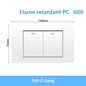 118 Type Brazil Korea AU US Standard Wall Light Switch 16A PC Panel Power ON OFF 1/2/3/4/Gang 2Way Push Rocker Button Switch