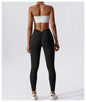 Yoga Pants Back V-Waist Fitness Hip Lift Honey Peach Hip Sports Tights No Awkwardness Thread Warp Hip Long Pants