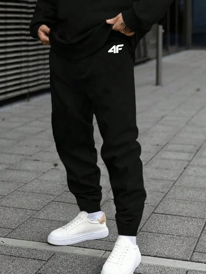 Sports Mens Tracksuit Print Long Sleeves Sweatshirt Sweatpants Casual Gym Jogging Tops Pants Man Clothing Fall Winter Sportwear