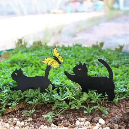 Cat Garden Decor Cat Outdoor Statue Animal Garden Ornaments Cute Lawn Ornaments Home Furnishing Decoration For Courtyards
