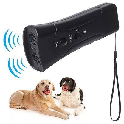Ultrasonic Bark Arrester Anti Bark Device Ultrasonic Dog Barking Control Stop Repeller Trainer Tool for Pets Training Supplies