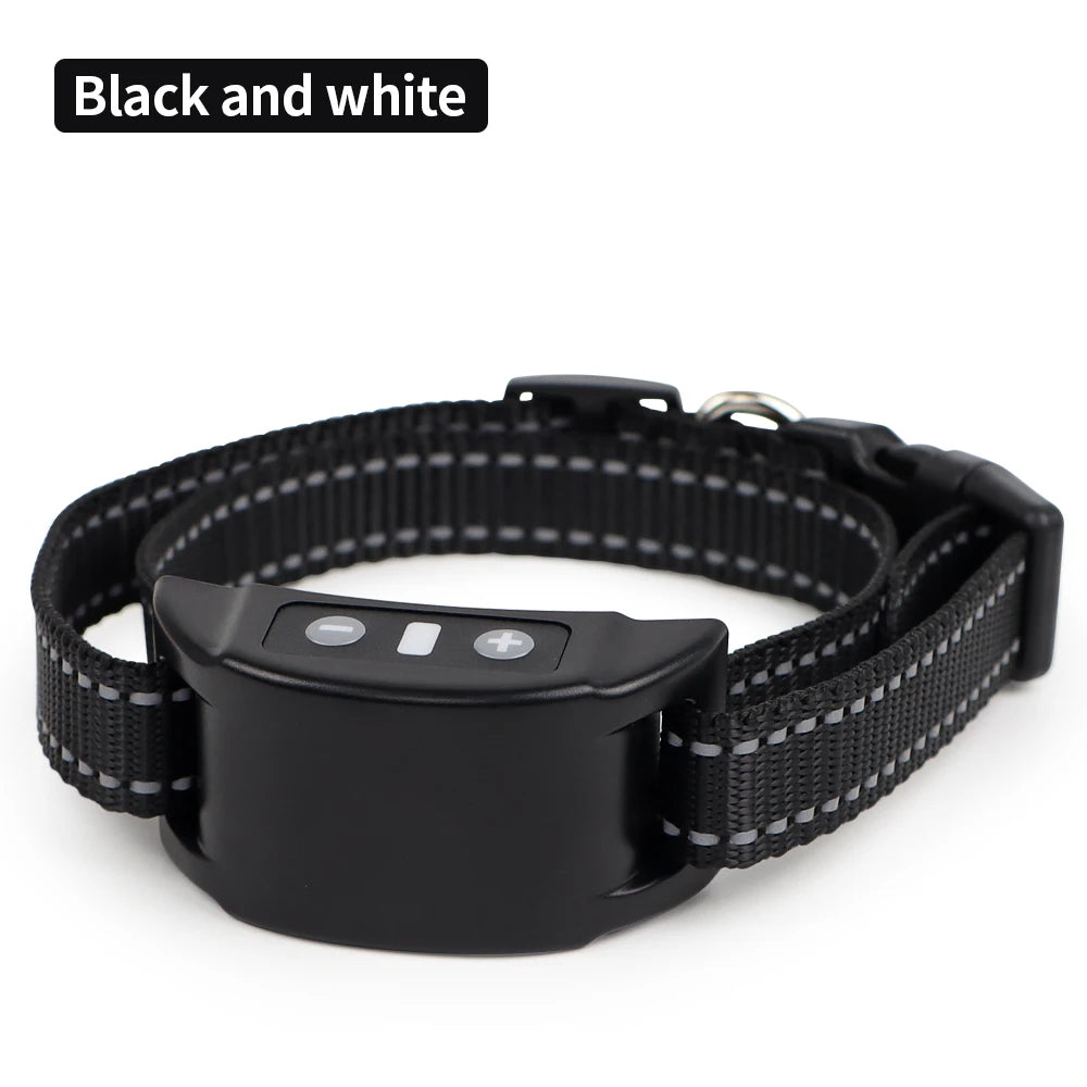 Dog Auto Anti-Bark Collar USB Rechargeable Training Collars Safety Static Shock Humane Electric Anti Bark Collars Pet Supplies