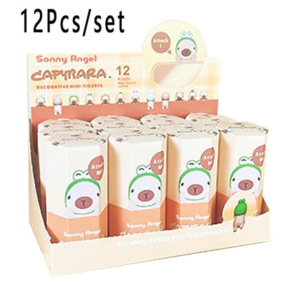 New Blind Box Capybara Series Hippers Harvest Cute Hippie Doll Trendy Car Mobile Phone Ornaments Dumplings Children'S Toy Gift