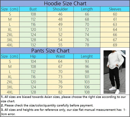 Sports Mens Tracksuit Print Long Sleeves Sweatshirt Sweatpants Casual Gym Jogging Tops Pants Man Clothing Fall Winter Sportwear