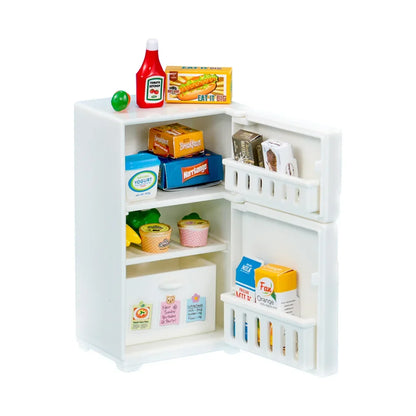 Dollhouse Furniture Set for Kids Toys Miniature Doll House Accessories Pretend Play Toys for Boys Girls & Toddlers with Kitchen
