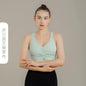 2022 New Sports Underwear Women's Shockproof Running Beauty Back Gathering Fitness Yoga Suit Vest Bra Vest Top White