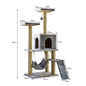 Multi-layer At Tree and Tower for Indoor Cats with Sisal-Covered Scratching Posts Spacious Hammock Padded Perches and Condos