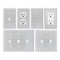 1 wall panel light switch cover, various styles, pink/white/black/gold  diamond, socket cover, sturdy and durable