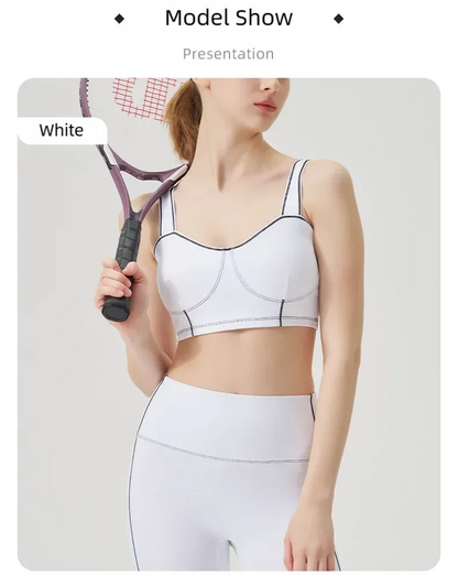 Yoga wear, a high-end sports solid-color high-elastic tight high-intensity sports set, women's fitness clothes suitable for gym