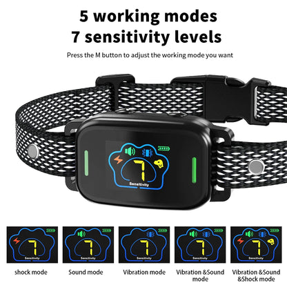Anti-Bark Collar Anti Barking Antiladridos For Dogs Anti Bark Device Dog Electric Sheet Electro Schocker Supplies Things Pets