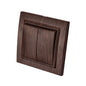 Wood Spray Plastic Panel EU Standard Classic AC Wall Rocker Switch On/Off 2 Gang 1 Way Flame Retardant Button Light Switch Panel