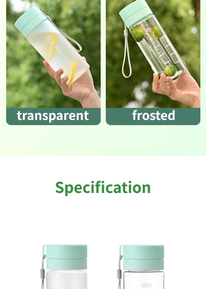Water Bottle 600/800ml Portable Travel Sport Bottle Equipped with Filter Children's School Anti Drop Water Cup with Lifting Rope